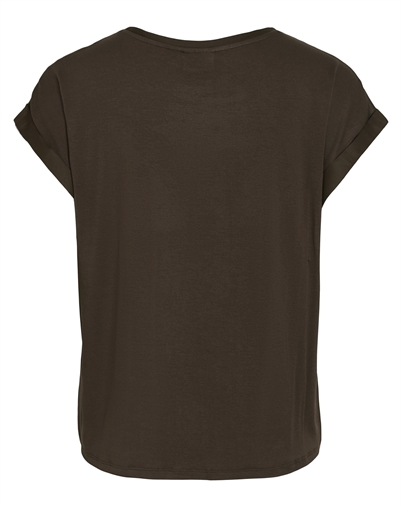 Vila - VIEllette Satin Bluse - Coffee Bean